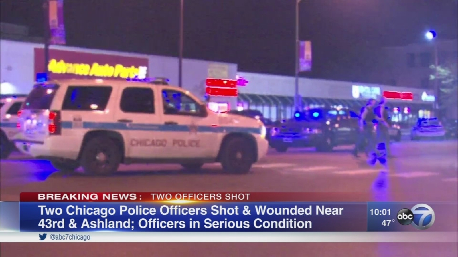 2 CPD officers shot in Back of the Yards, manhunt underway - ABC7 Chicago