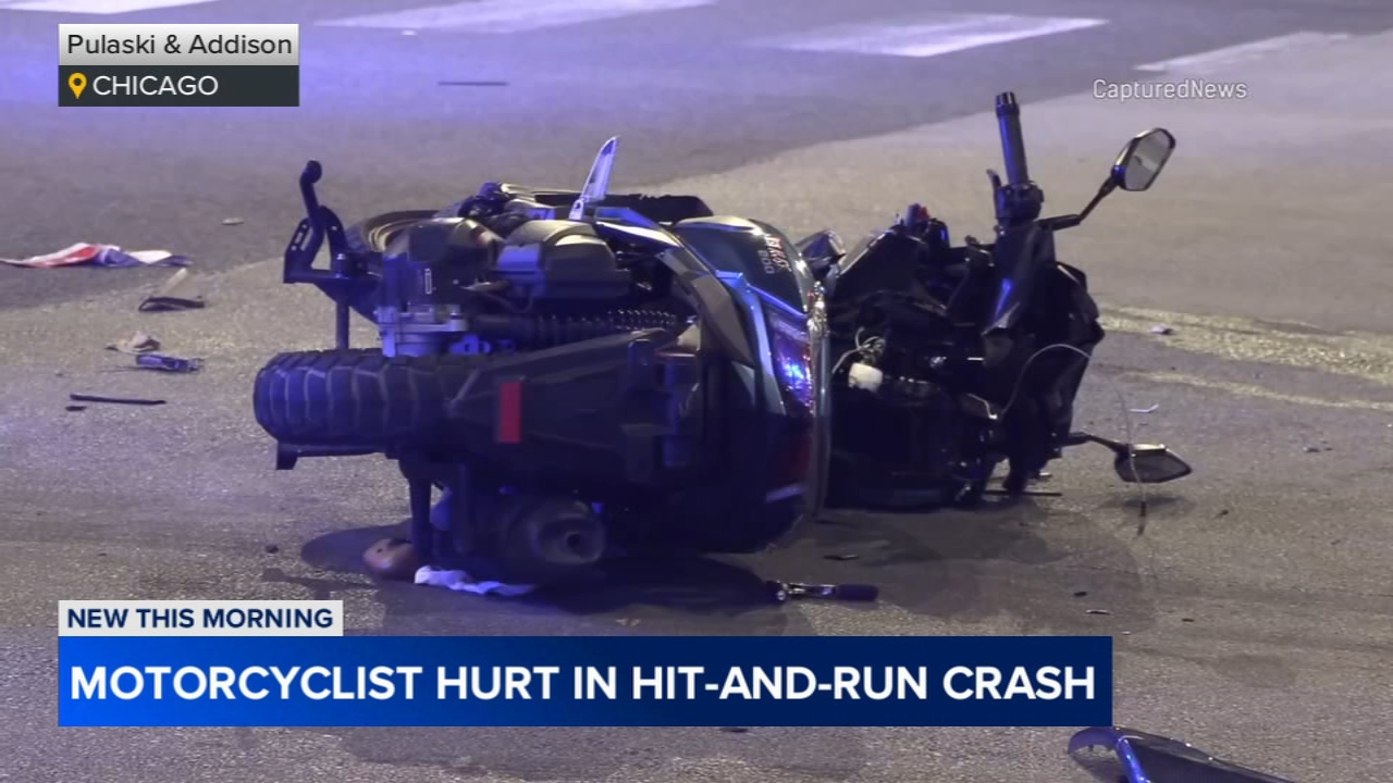 Motorcycle driver critically injured in NW Side hit-and-run: CPD
