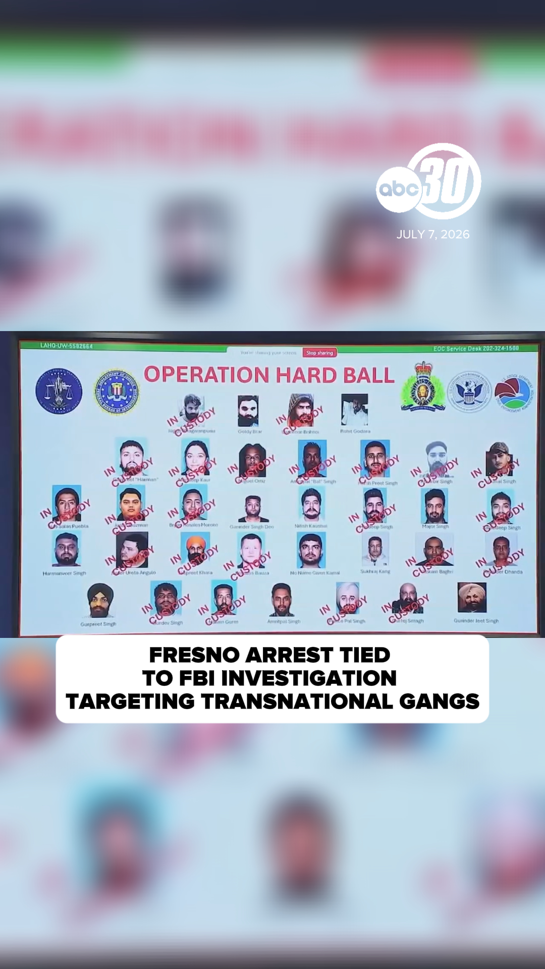 Fresno arrest tied to FBI investigation targeting transnational gangs