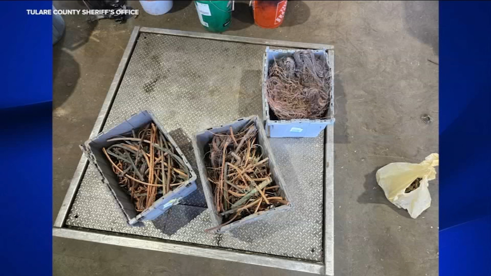 185 pounds of stolen copper wire found in Tulare County, deputies say ...
