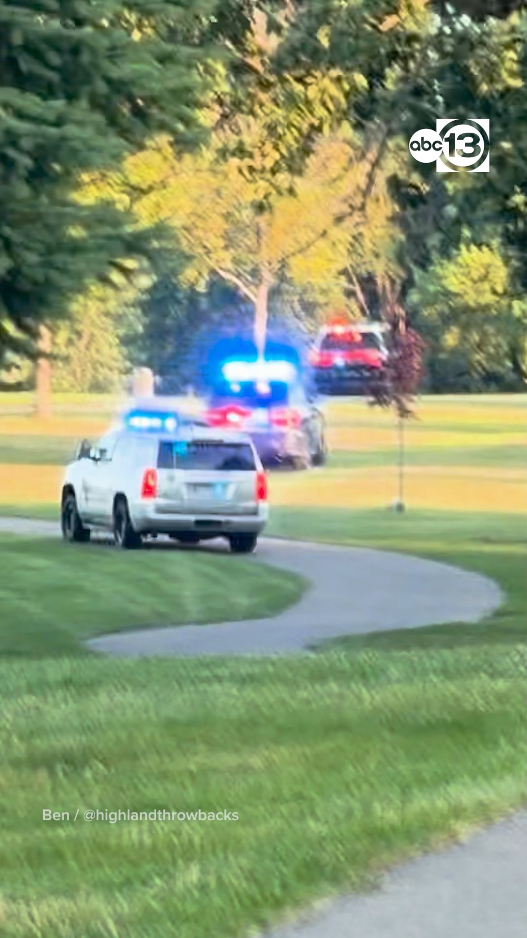 FORE! Police chase suspect across golf course in Ohio.
