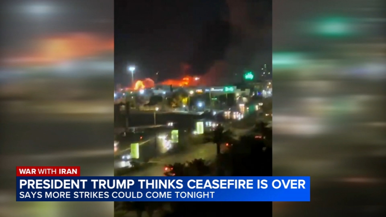 US carries out more strikes on Iran, Trump says ceasefire 'over'