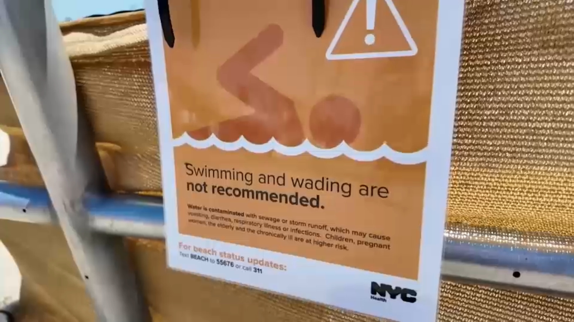 A dozen NYC beaches warn of high bacteria levels in water after heavy rain