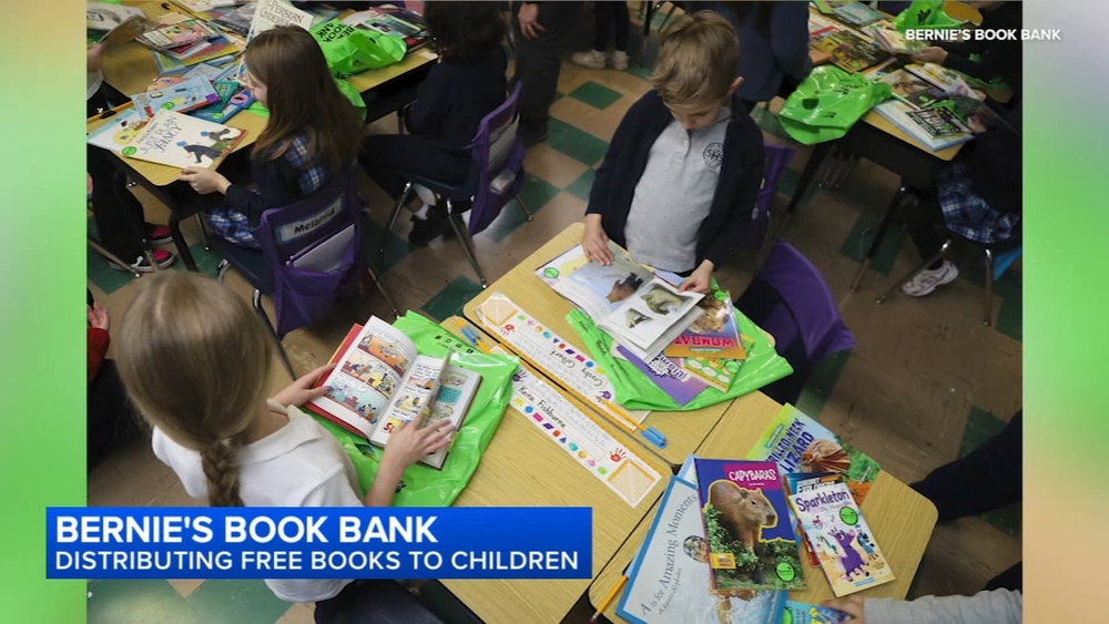 Bernie's Book Bank distributing free books to children
