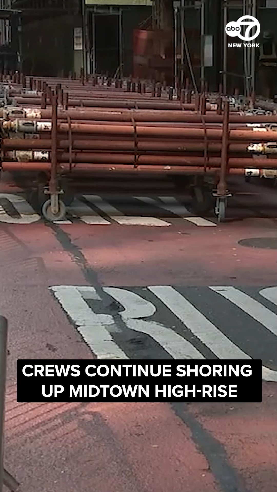 Crews work to shore up Midtown high-rise