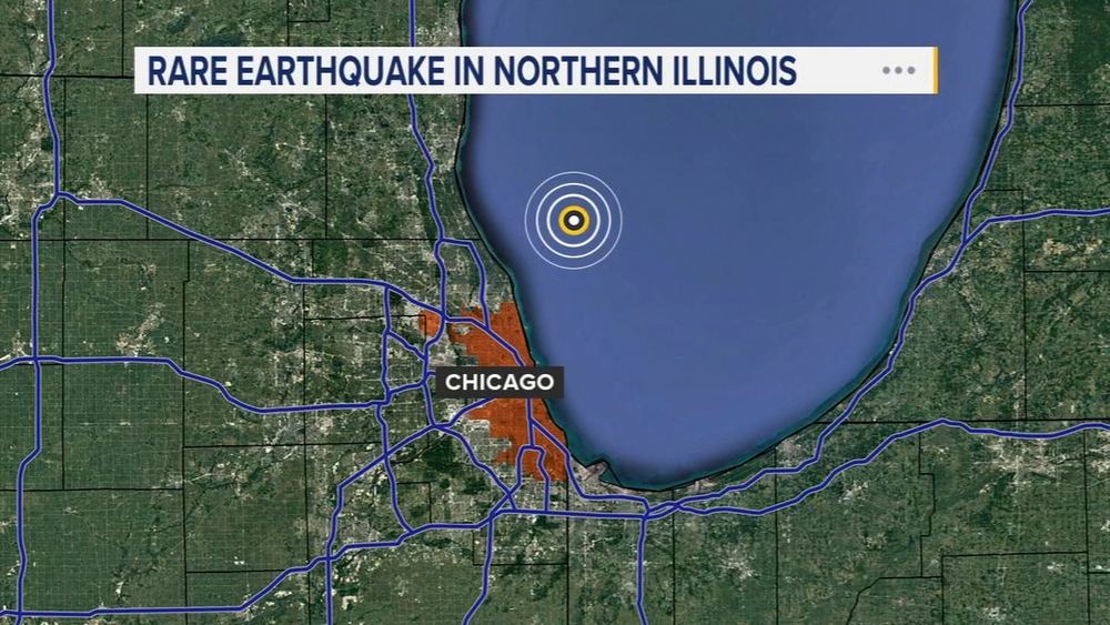 2.9 magnitude earthquake recorded in Lake Michigan near north suburbs