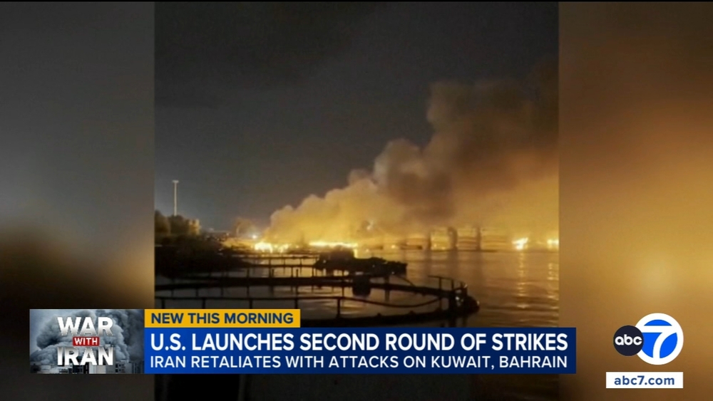 US launches second round of strikes against Iran
