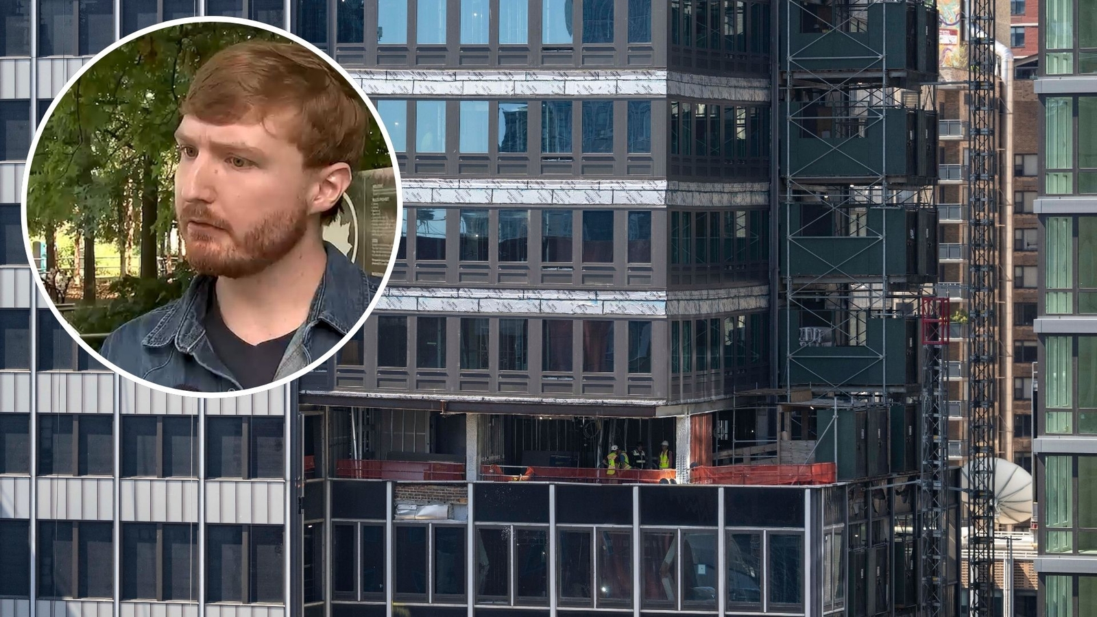 Steel columns installed at Midtown high-rise as crews continue repairs after building collapse scare