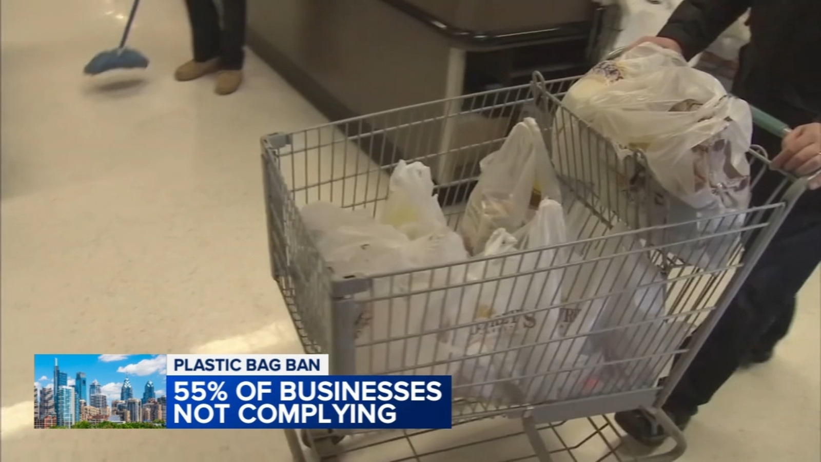 Many Philadelphia businesses are not complying with plastic bag law: Survey
