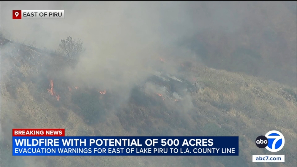 Evacuation warnings issued after brush fire breaks out near Piru