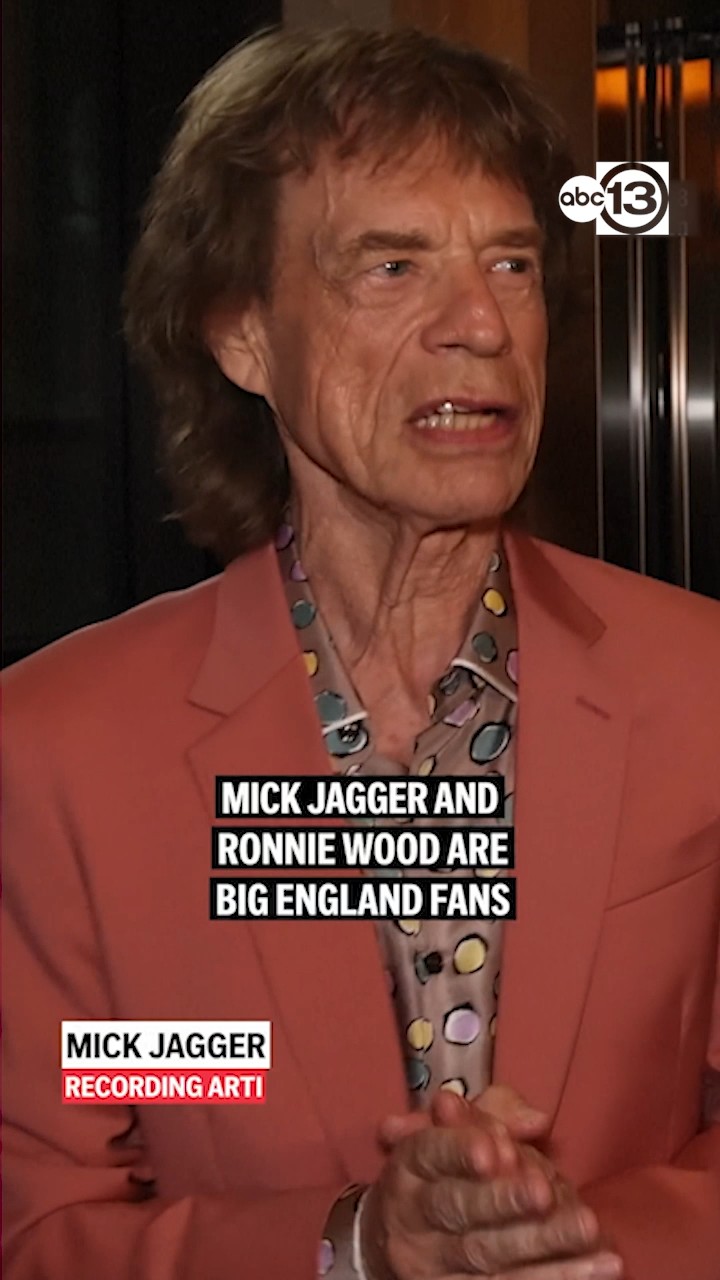 Mick Jagger and Ronnie Wood are big England fans