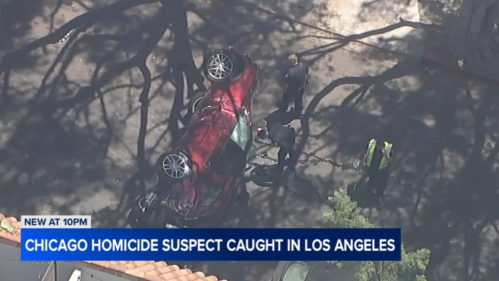 Chicago homicide suspect in custody after Los Angeles police chase