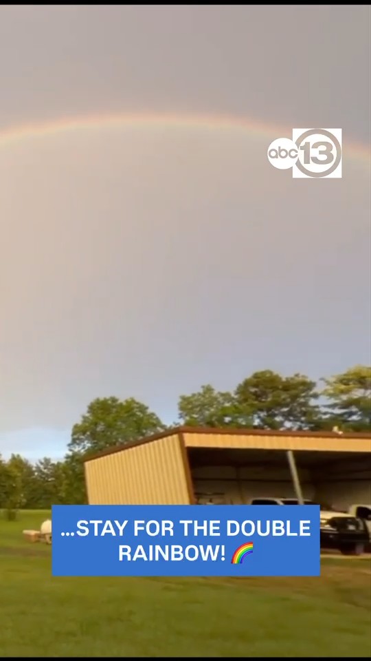 Come for the sunset, stay for the double rainbow