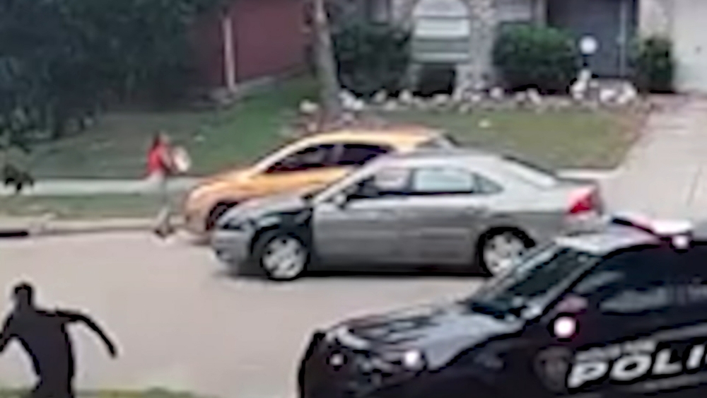 VIDEO: DoorDasher delivers food despite being hit by car during chase