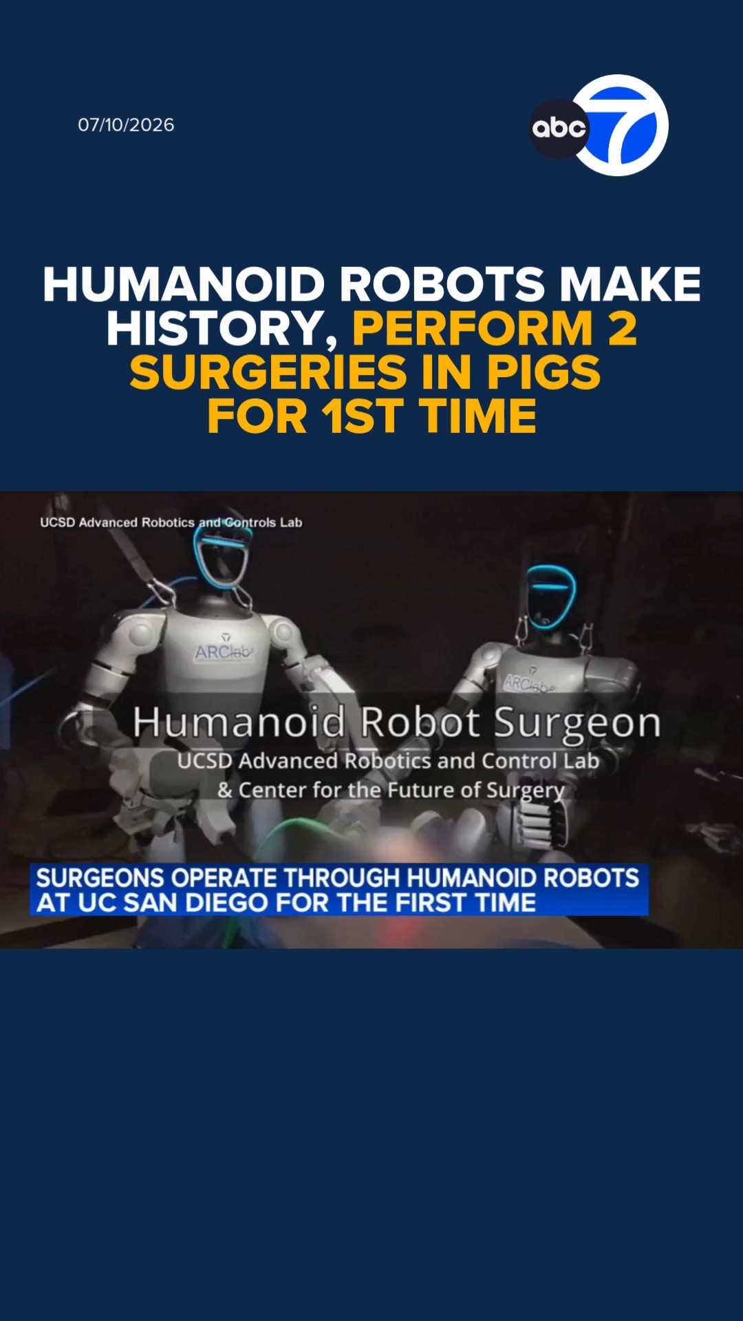 Humanoid robots make history, perform 2 surgeries on pigs