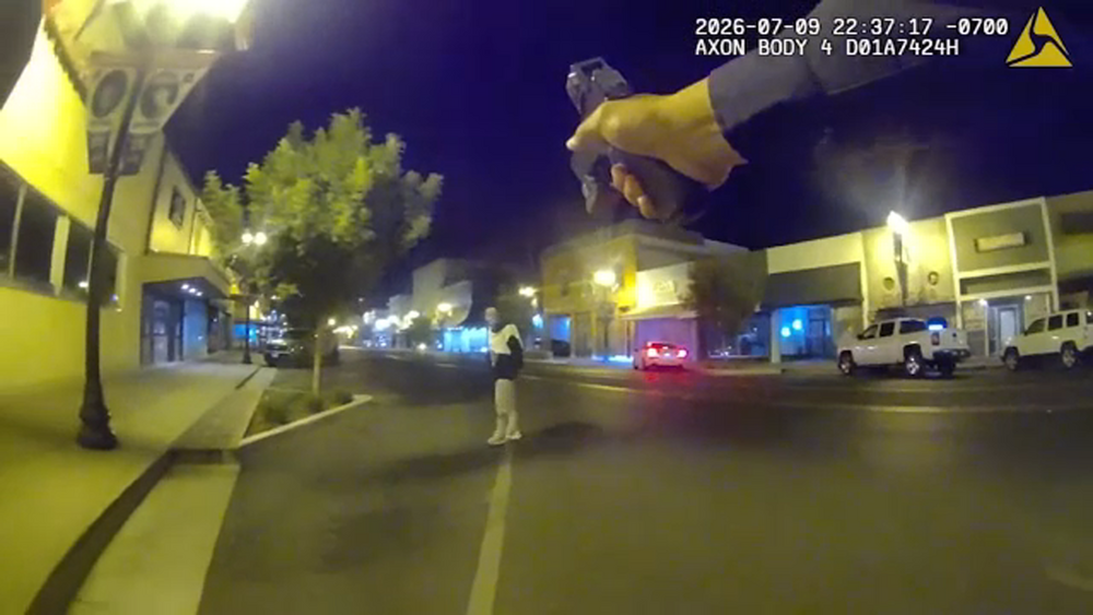 Officer shoots knife-wielding suspect near downtown Porterville bar, body camera video shows