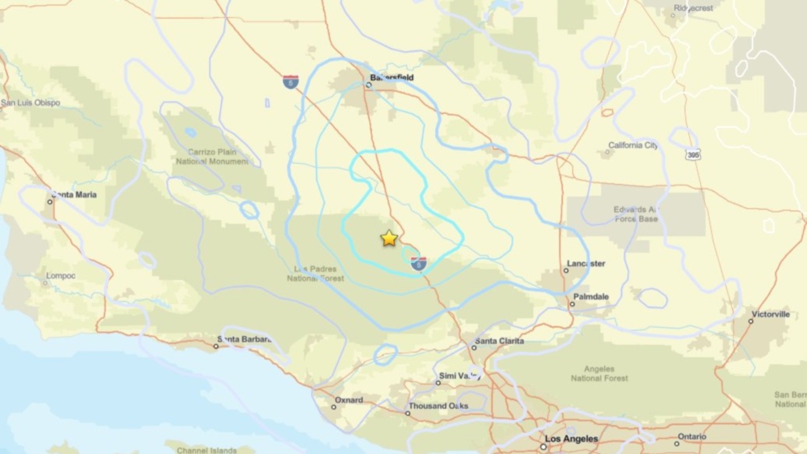 4.2-magnitude earthquake strikes Frazier Park area, USGS says 4.2-magnitude earthquake strikes Frazier Park area, USGS says