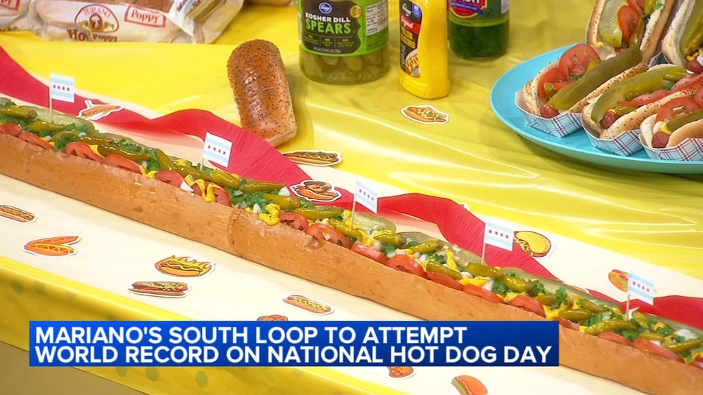Mariano's South Loop to attempt world record for longest Chicago-style hot dog