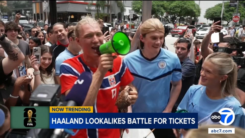 Haaland lookalike contest draws big crowd, winner gets match tickets