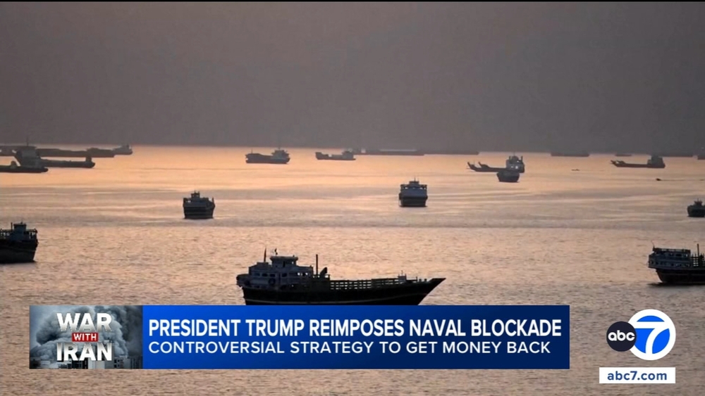 Trump reimposes naval blockade as violence with Iran continues
