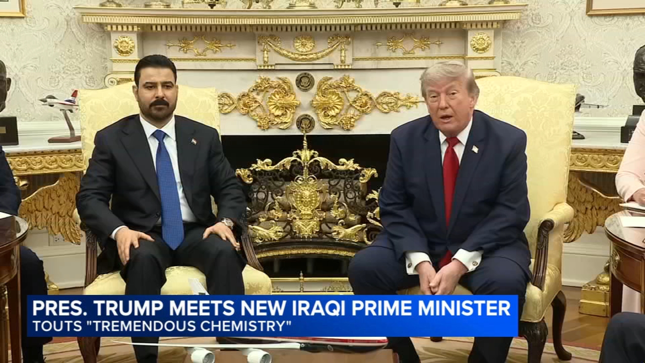 Trump touts 'tremendous chemistry' with new Iraqi prime minister