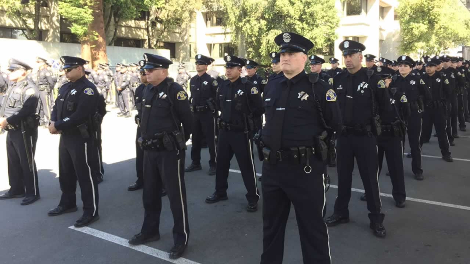 San Jose police hold ceremony for officers killed on duty - ABC7 San ...