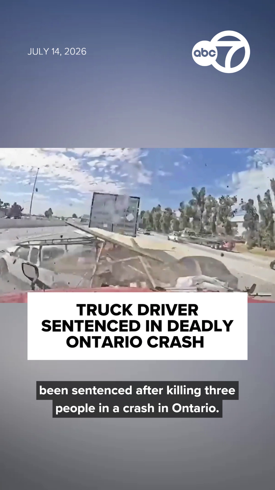 Truck driver gets nearly 5 years in prison for deadly IE freeway crash