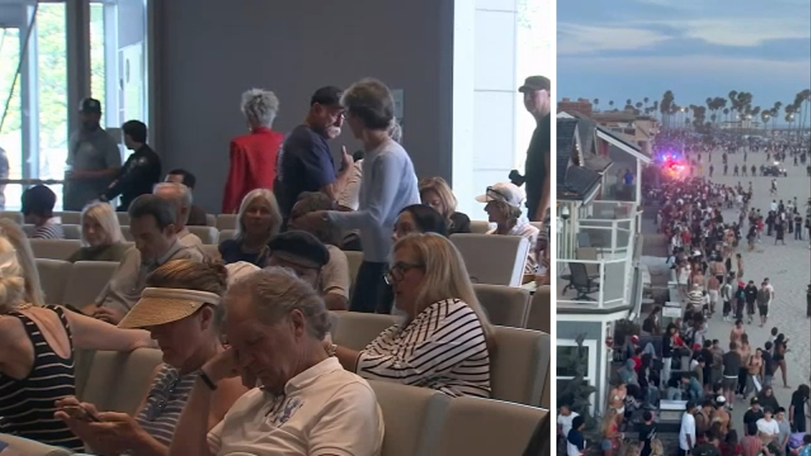 Newport Beach residents pack meeting to demand answers in July 4th chaos that led to 439 arrests