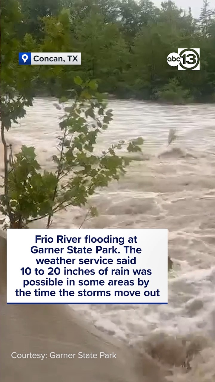 Frio River Flooding at Garner State Park