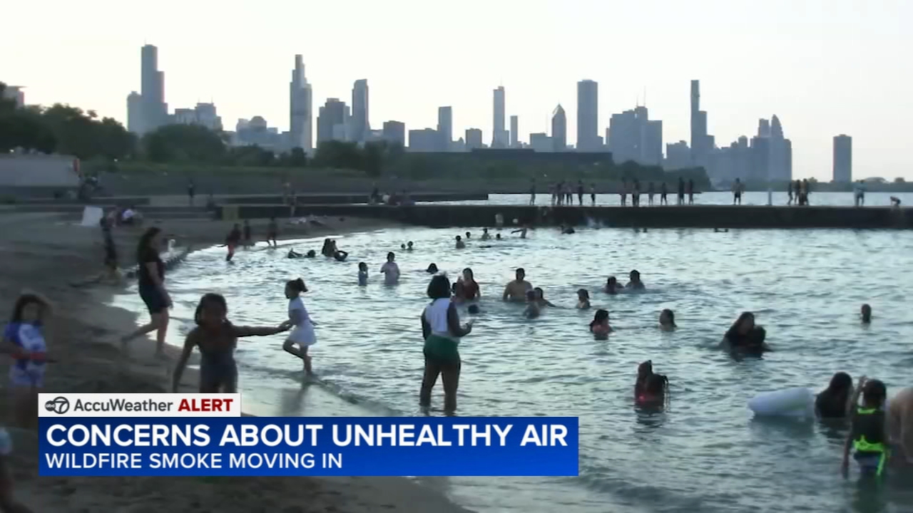 High heat, Air Quality Alert for Chicago area, wildfire smoke moves in