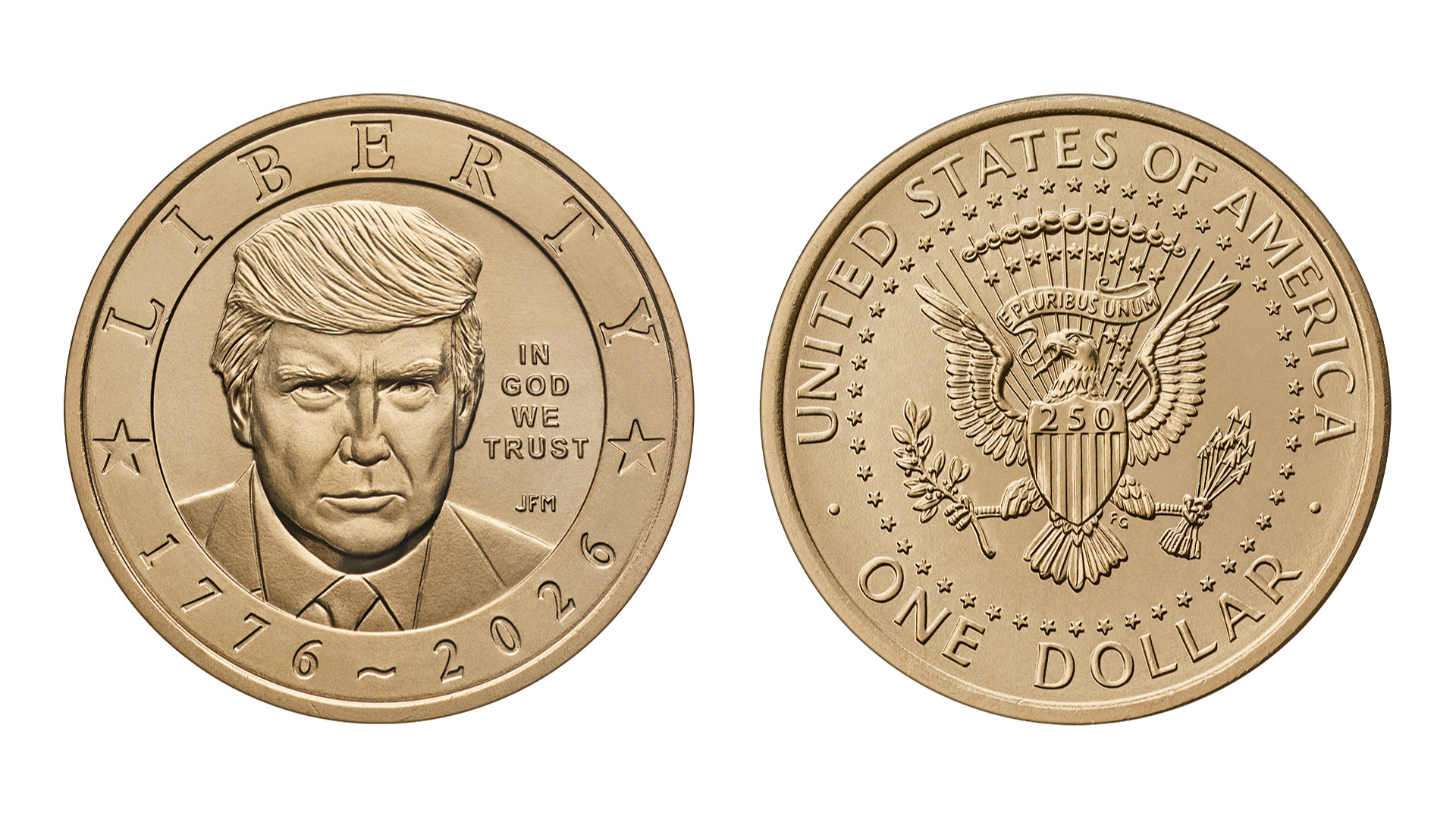 The U.S. Mint has started producing a new $1 coin featuring President Donald Trump's image.