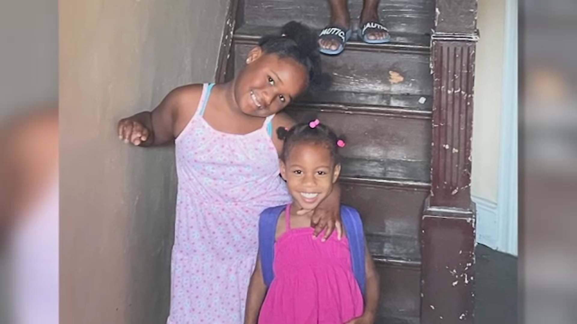 Two girls were injured in a house fire on South 55th Street in West Philadelphia.