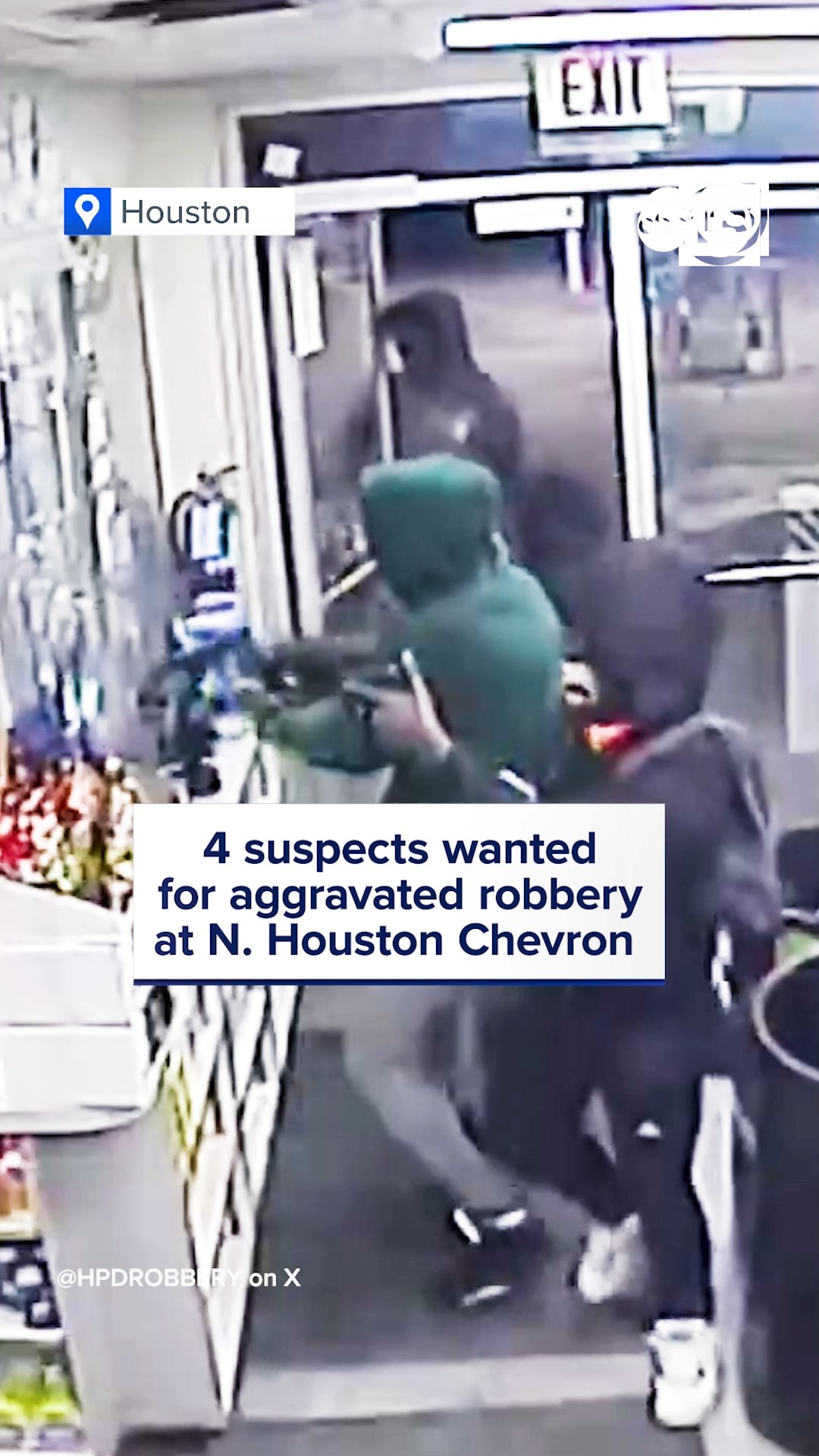 Scarface and 3 others wanted for aggravated robbery. 5k reward.