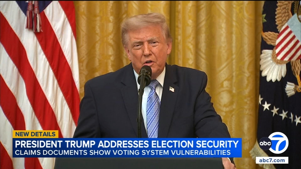 Trump says documents show voting system vulnerabilities