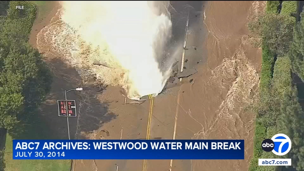 ABC7 Archives: UCLA flood caused by 2014 pipe break