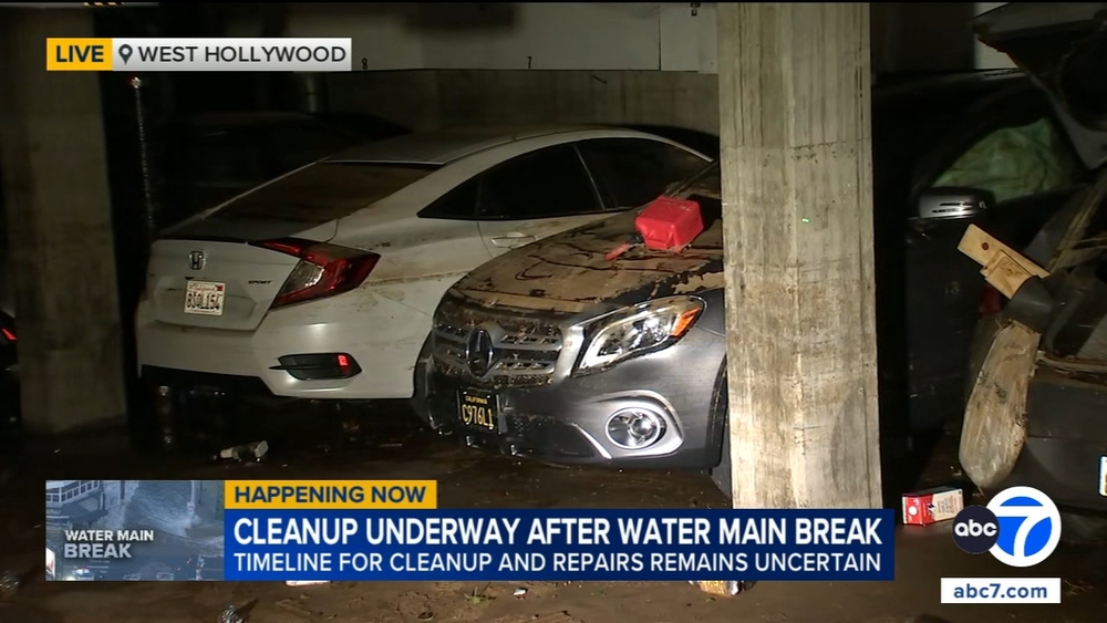 Water main break leaves West Hollywood facing long recovery