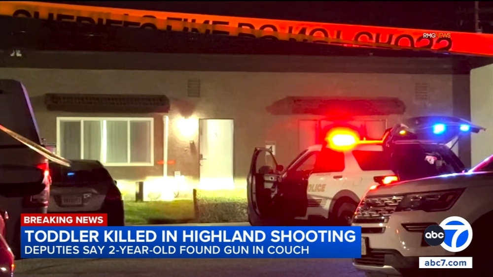 Highland toddler fatally shoots himself after finding gun in couch