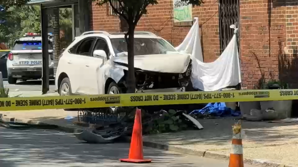 79-year-old killed by SUV that crashed on to sidewalk in Brooklyn