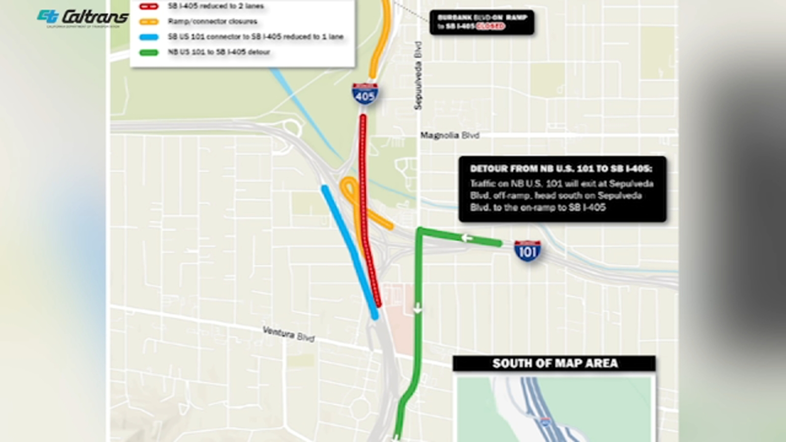405 Freeway lane, ramp closures continue this weekend through the Sepulveda Pass 405 Freeway lane, ramp closures continue this weekend through the Sepulveda Pass