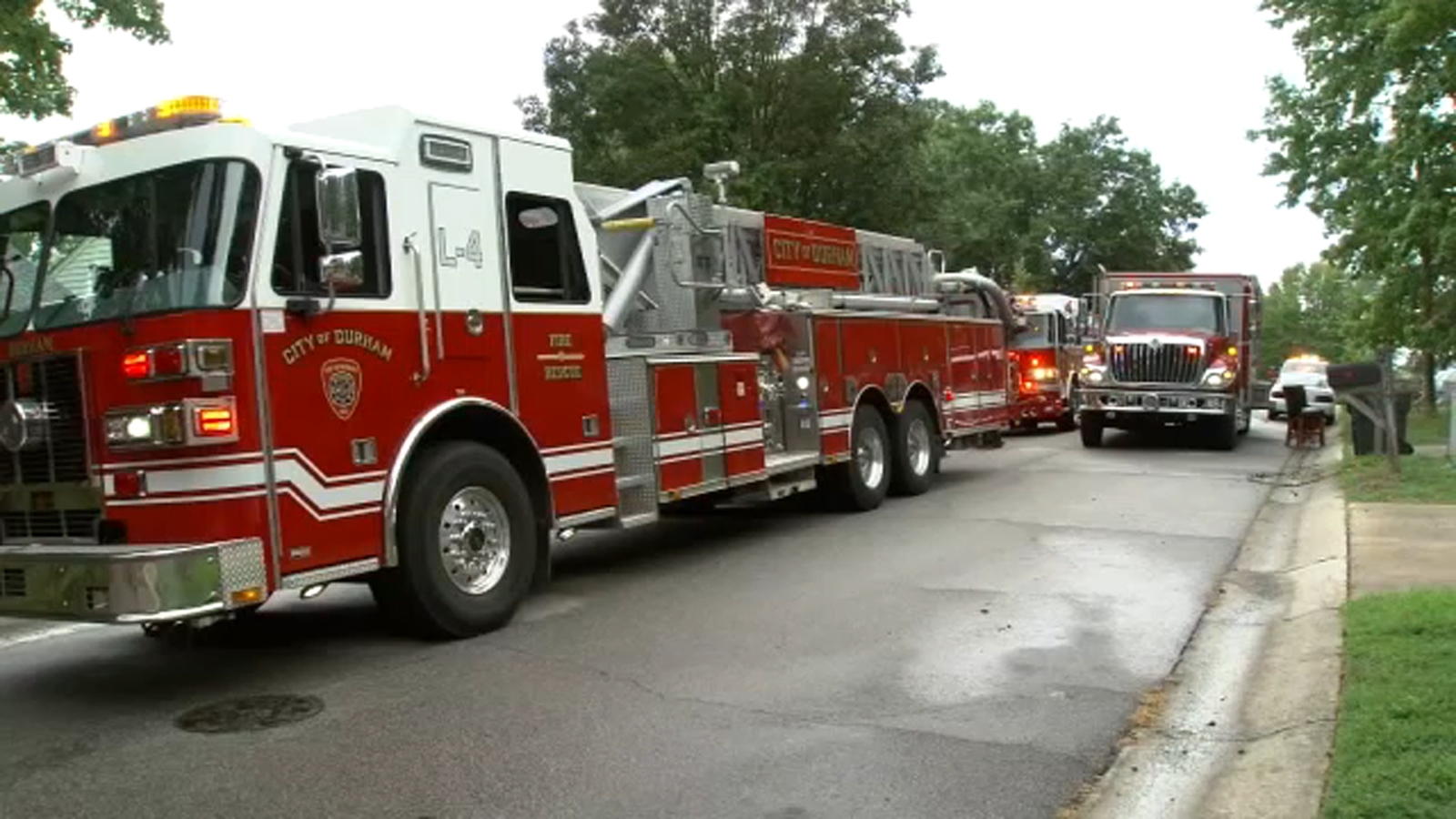 Storms may have sparked Durham house fire as crews battle 3 blazes across city
