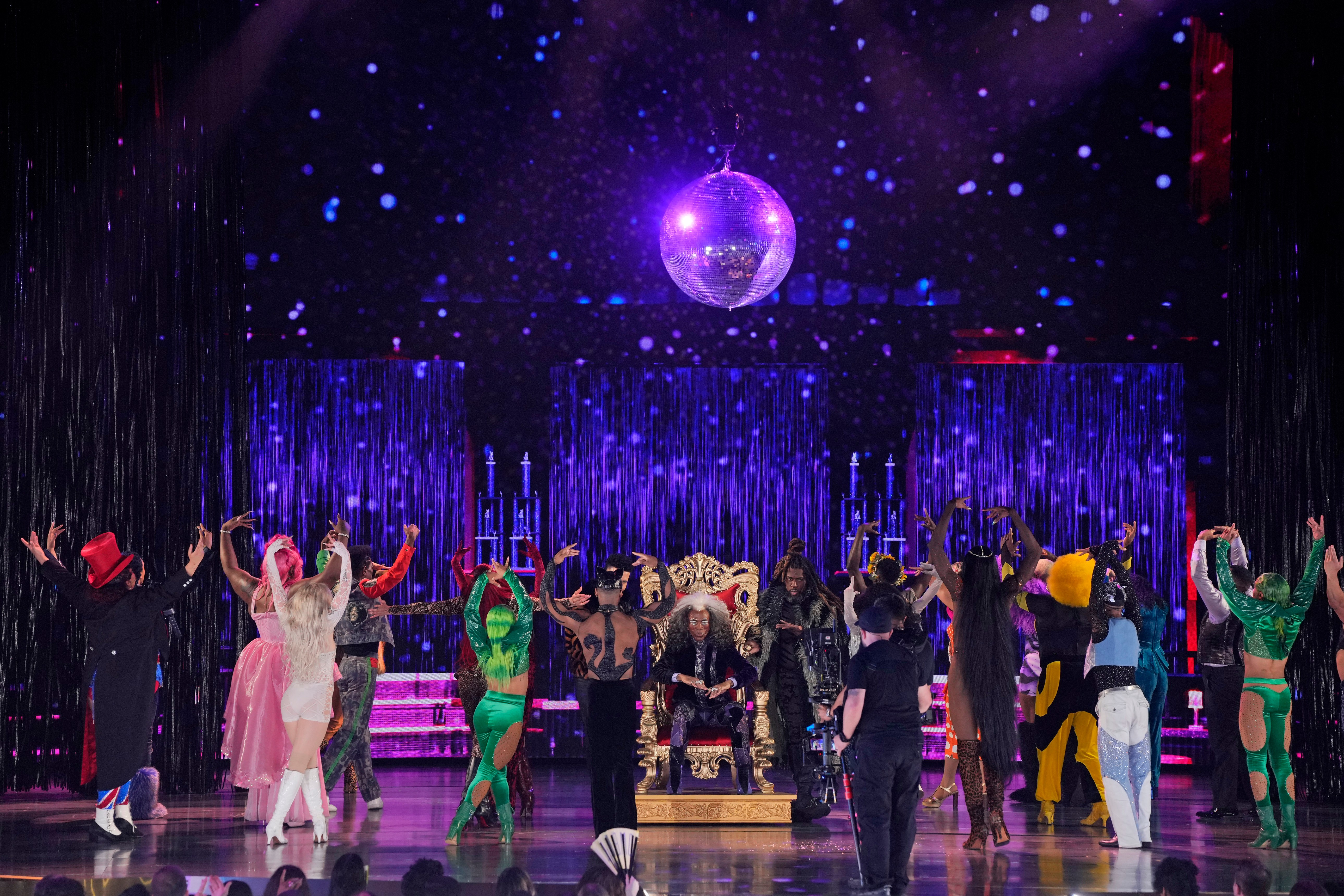 The cast of "Cats: The Jellicle Ball" perform during the 79th Tony Awards on Sunday, June 7, 2026, at Radio City Music Hall in New York. (Photo by Charles Sykes/Invision/AP)
