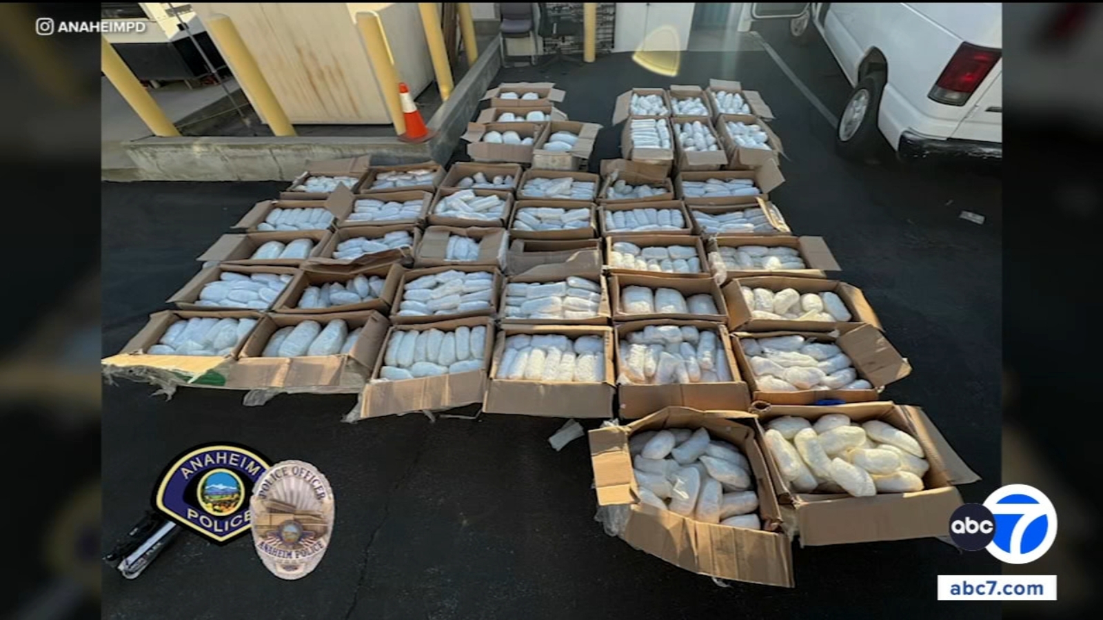 2,200 pounds of methamphetamine seized during Anaheim bust, police say