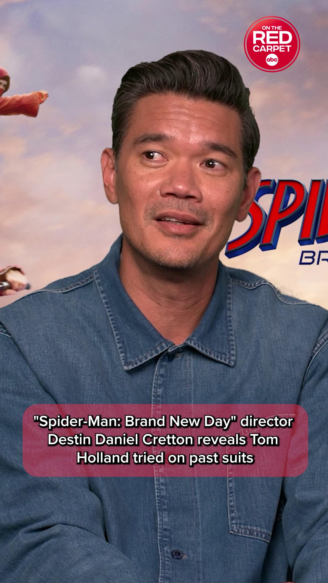 "Spider-Man: Brand New Day" director on Tom Holland wearing past suits