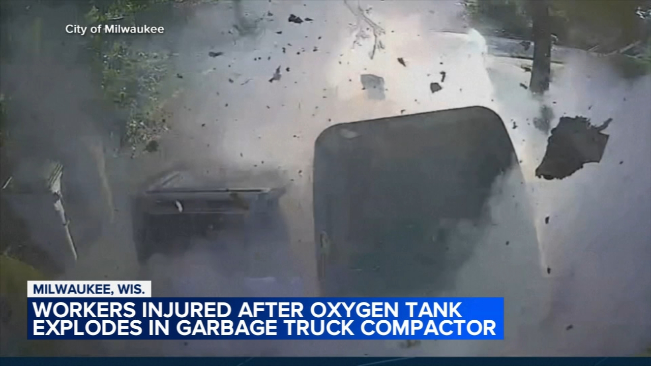 Milwaukee garbage truck blast injures sanitation worker