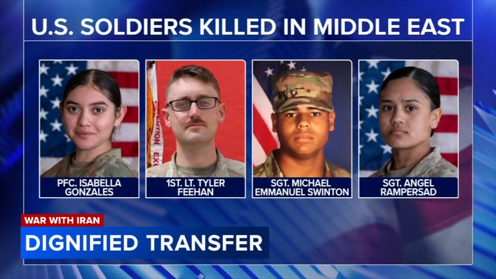 Trump attends dignified transfer of service members Wednesday