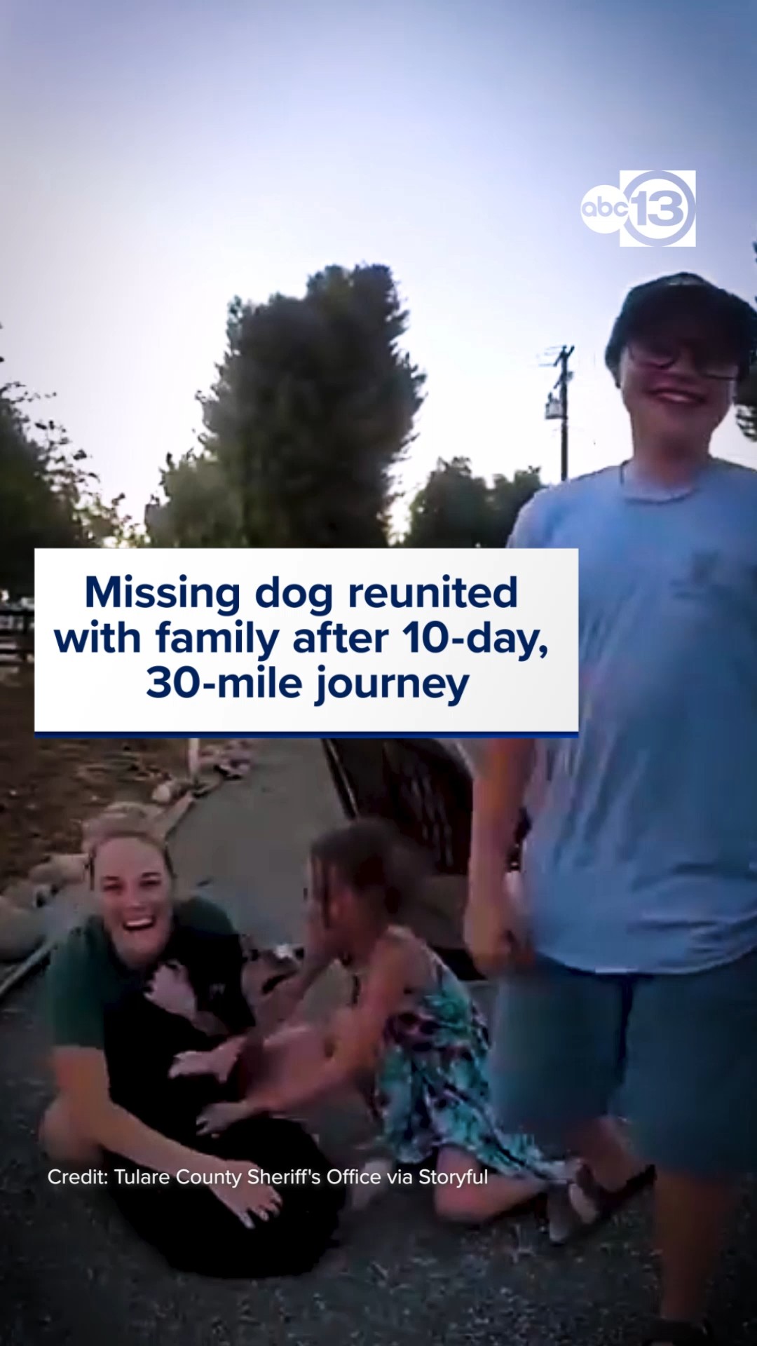Missing dog reunited with family after 10-day, 30-mile journey