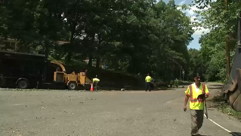 National Weather Service to determine whether tornadoes touched down in New Jersey.