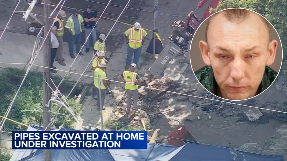 Pipes excavated at Olney home at center of federal investigation