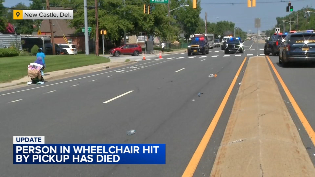 Man in wheelchair dies after being hit by truck in New Castle