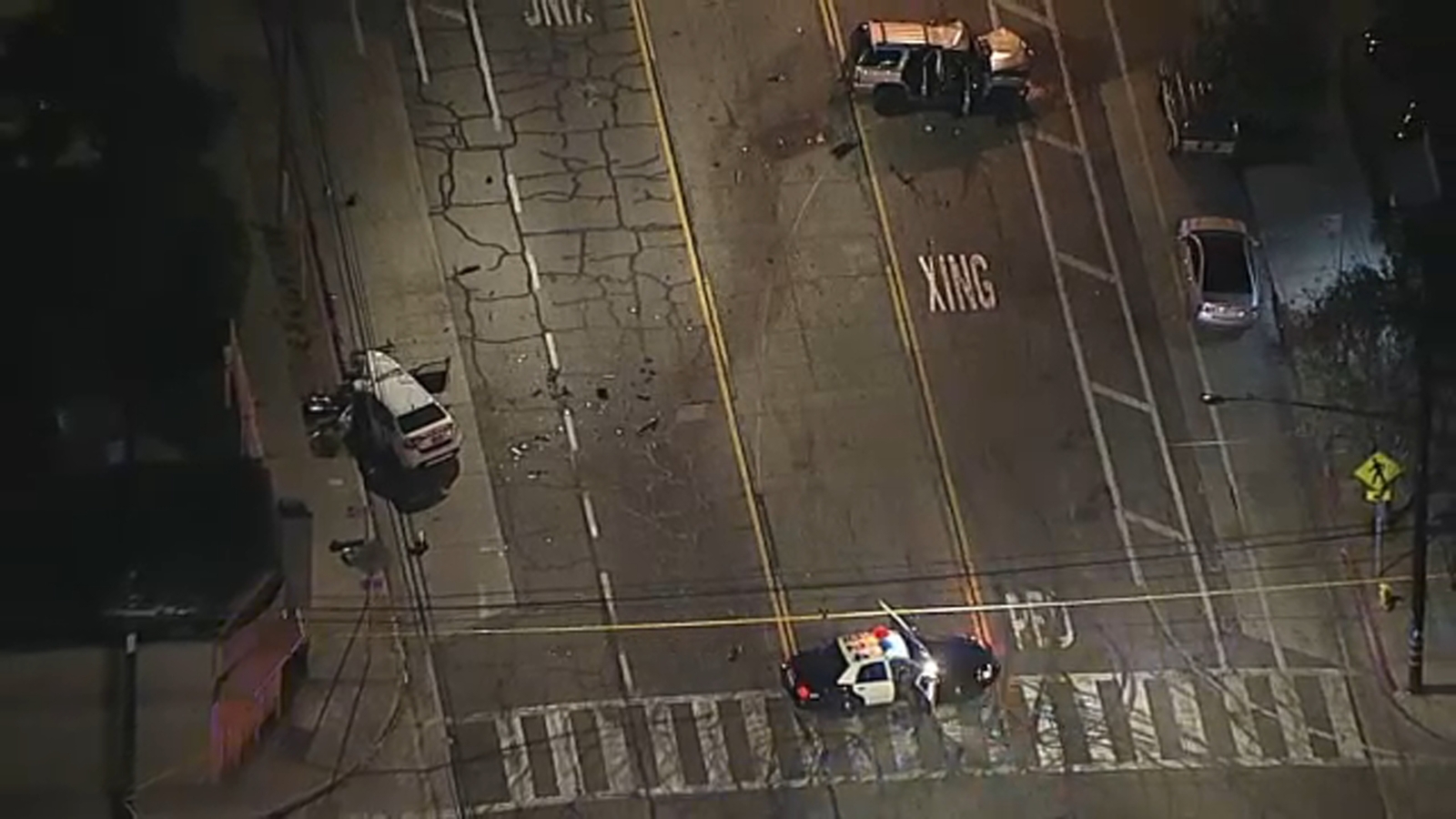 1 dead after apparent shooting, multi-car crash in South Los Angeles 1 dead after apparent shooting, multi-car crash in South Los Angeles